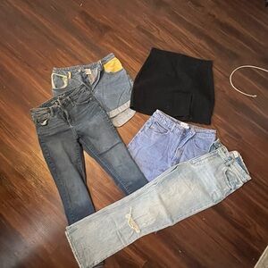 Women’s Jean Bundle Size 6 Jeans Jean Short Skirt 5 for $75